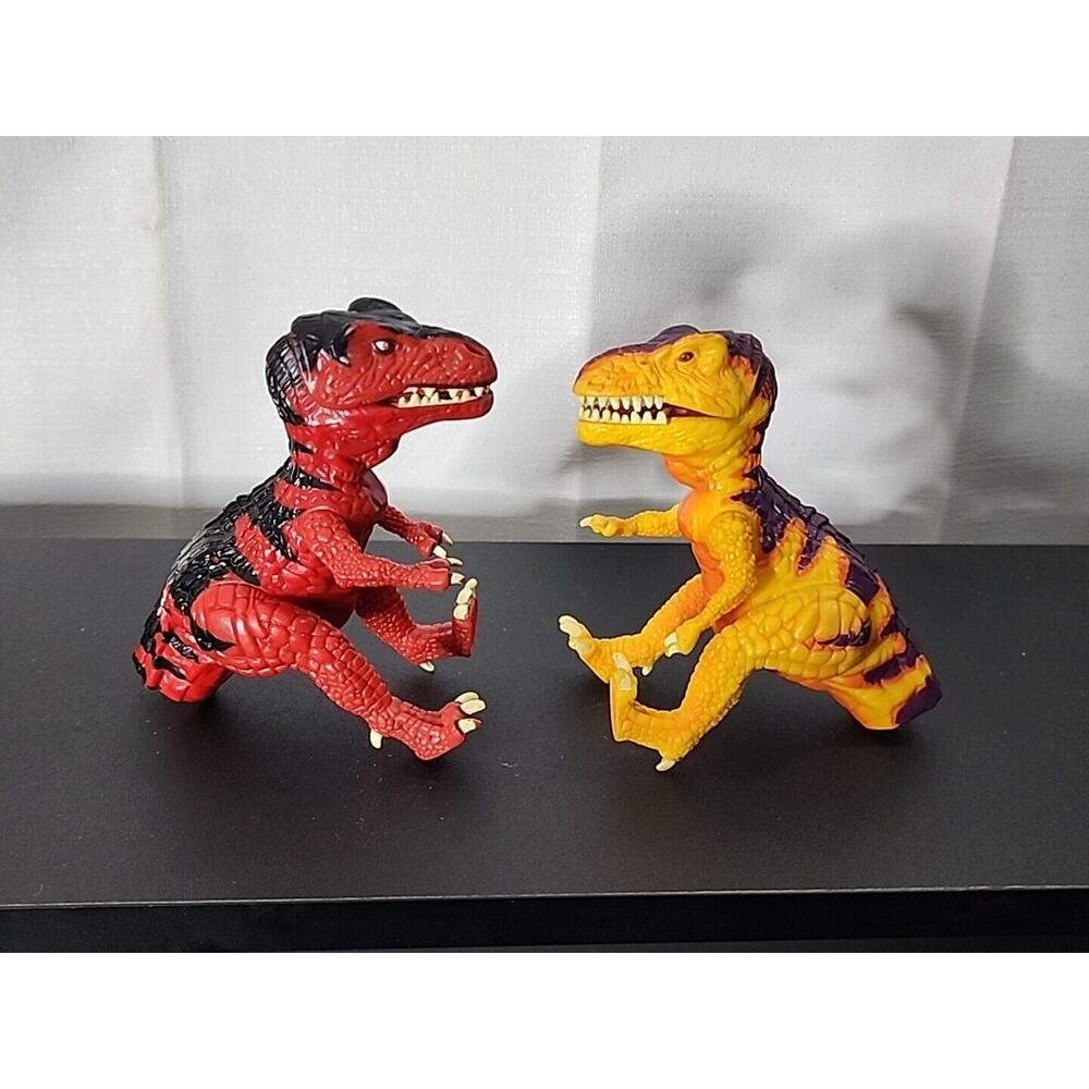 Primal Rage SAURON & DIABLO 2 Dinosaur Figures T-Rex 1994 Playmates 6" Vintage